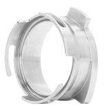 54mm Hands Free Dosing Funnel Stainless Steel Coffee Powder Dosing Funnel Coffee Machine Accessories - Rear View