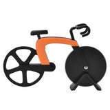Bicycle Pizza Cutter Wheel Stainless Steel Bike Shape Pizza Knife Kitchen Pizza Cutting ToolOrange