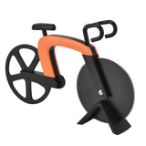 Bicycle Pizza Cutter Wheel Stainless Steel Bike Shape Pizza Knife Kitchen Pizza Cutting ToolOrange