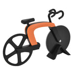 Bicycle Pizza Cutter Wheel Stainless Steel Bike Shape Pizza Knife Kitchen Pizza Cutting ToolOrange