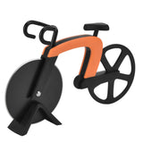 Bicycle Pizza Cutter Wheel Stainless Steel Bike Shape Pizza Knife Kitchen Pizza Cutting ToolOrange