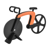 Bicycle Pizza Cutter Wheel Stainless Steel Bike Shape Pizza Knife Kitchen Pizza Cutting ToolOrange