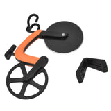 Bicycle Pizza Cutter Wheel Stainless Steel Bike Shape Pizza Knife Kitchen Pizza Cutting ToolOrange
