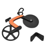 Bicycle Pizza Cutter Wheel Stainless Steel Bike Shape Pizza Knife Kitchen Pizza Cutting ToolOrange - Extra Image