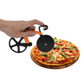 Bicycle Pizza Cutter Wheel Stainless Steel Bike Shape Pizza Knife Kitchen Pizza Cutting ToolOrange