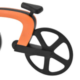 Bicycle Pizza Cutter Wheel Stainless Steel Bike Shape Pizza Knife Kitchen Pizza Cutting ToolOrange