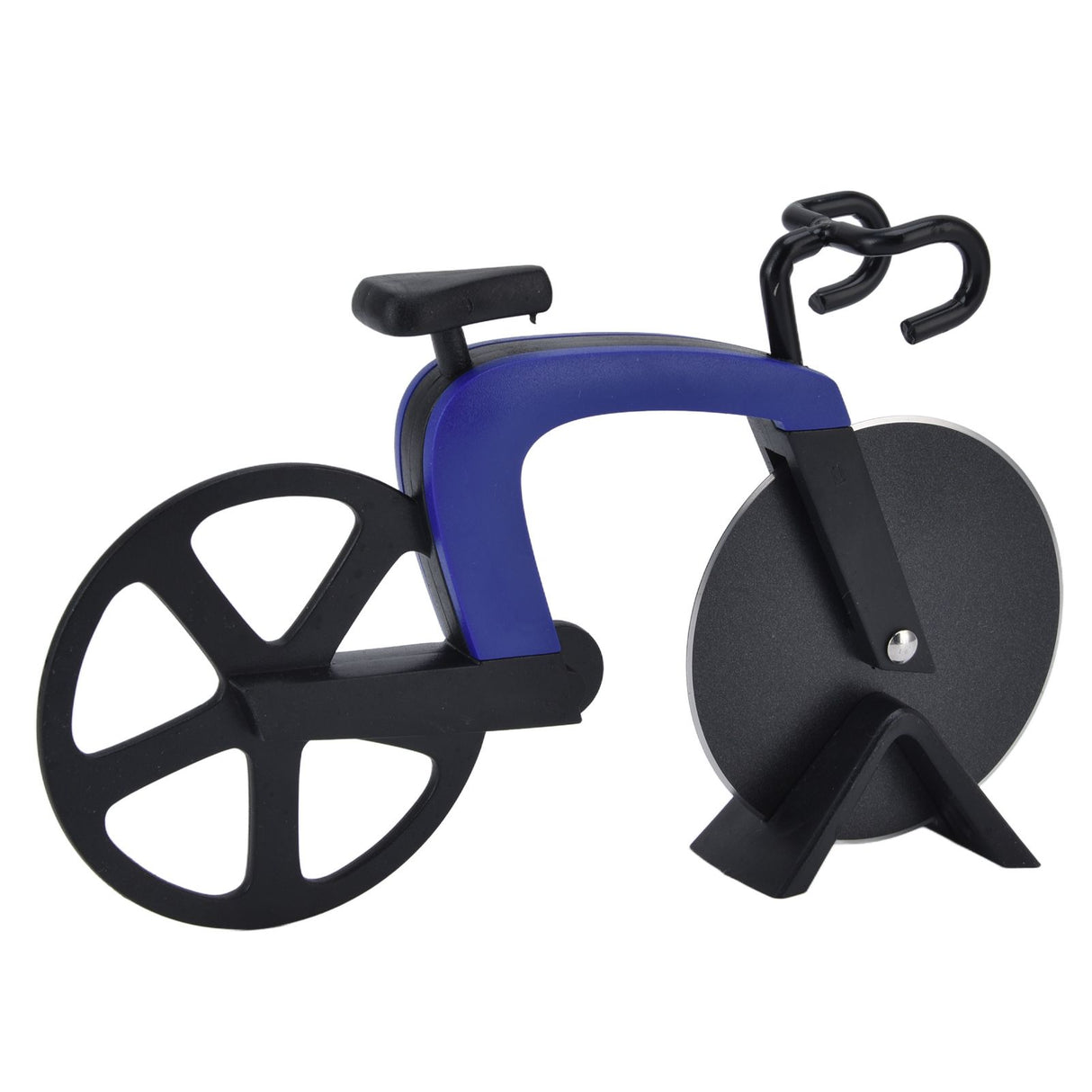 Bicycle Pizza Cutter Wheel Stainless Steel Bike Shape Pizza Knife Kitchen Pizza Cutting ToolBlue