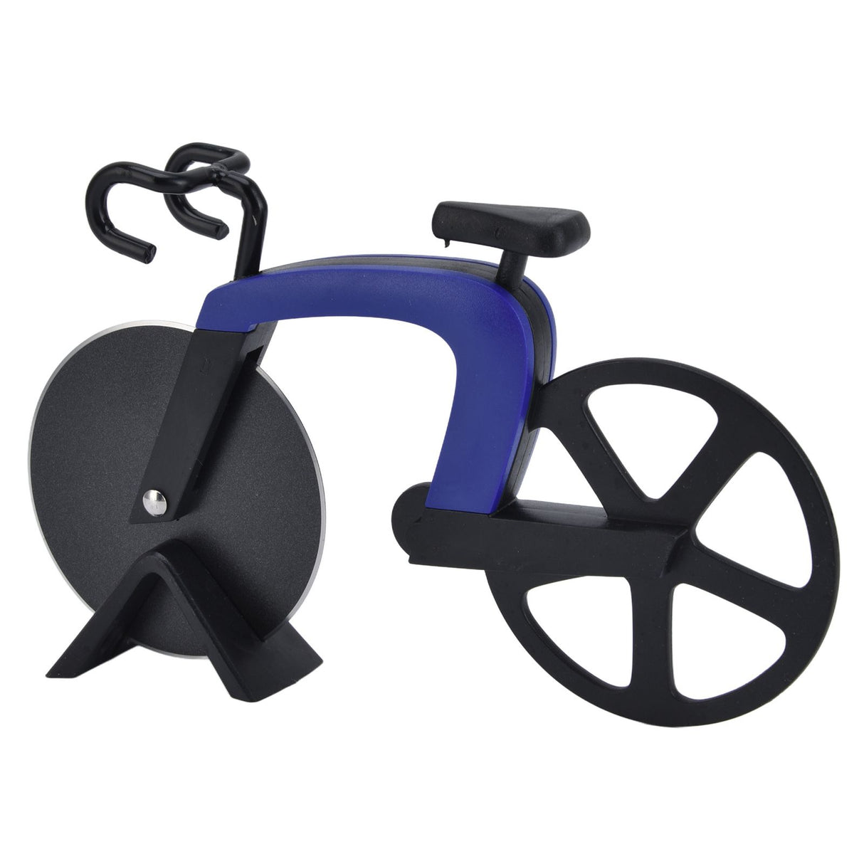 Bicycle Pizza Cutter Wheel Stainless Steel Bike Shape Pizza Knife Kitchen Pizza Cutting ToolBlue