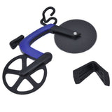 Bicycle Pizza Cutter Wheel Stainless Steel Bike Shape Pizza Knife Kitchen Pizza Cutting ToolBlue