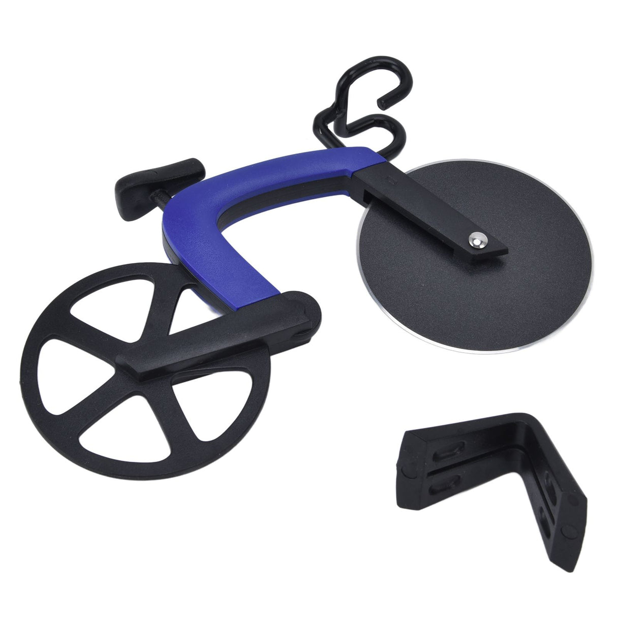 Bicycle Pizza Cutter Wheel Stainless Steel Bike Shape Pizza Knife Kitchen Pizza Cutting ToolBlue