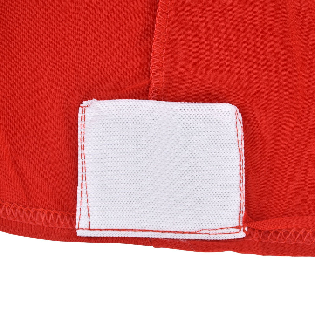 Stretch Spandex Table Cover Good Elasticity Washable Reusable Red Stretchable Tablecloth with 4 Pockets for Wedding Party4FT(122x76x76cm)