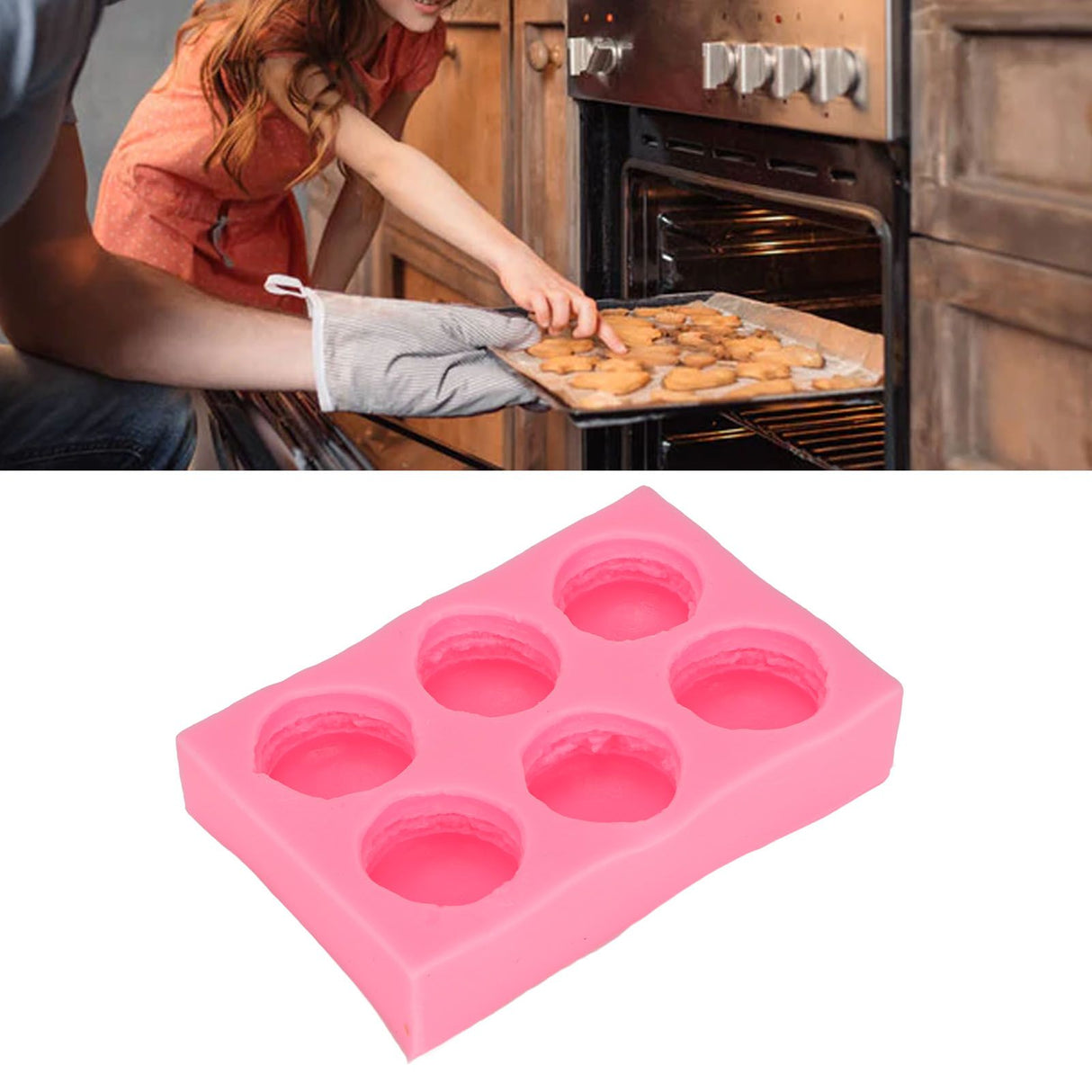 Silicone Cake Mold Reusable Heat Resistant Silicone Chocolate Mold for DIY Baking Jellies Muffins Desserts