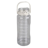 Large Water Bottle 2 Drinking Methods PC PP Material Clear Scale Portable Matte Large Water Jug with Straw for FitnessWhite 2000ml
