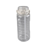 Large Water Bottle 2 Drinking Methods PC PP Material Clear Scale Portable Matte Large Water Jug with Straw for FitnessWhite 2000ml - 45-Degree Angle