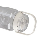 Large Water Bottle 2 Drinking Methods PC PP Material Clear Scale Portable Matte Large Water Jug with Straw for FitnessWhite 2000ml - Extra Image