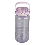 Large Water Bottle 2 Drinking Methods PC PP Material Clear Scale Portable Matte Large Water Jug with Straw for FitnessPurple 1500ml