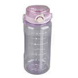 Large Water Bottle 2 Drinking Methods PC PP Material Clear Scale Portable Matte Large Water Jug with Straw for FitnessPurple 1500ml