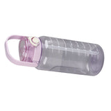 Large Water Bottle 2 Drinking Methods PC PP Material Clear Scale Portable Matte Large Water Jug with Straw for FitnessPurple 1500ml