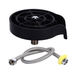 Cup Washer G1/2 Interface Quick Cleaning Detachable Kitchen Hotel Bar Wash Basin Press Glass Rinser for Bar Club Cup Washer with Hose - Rear View