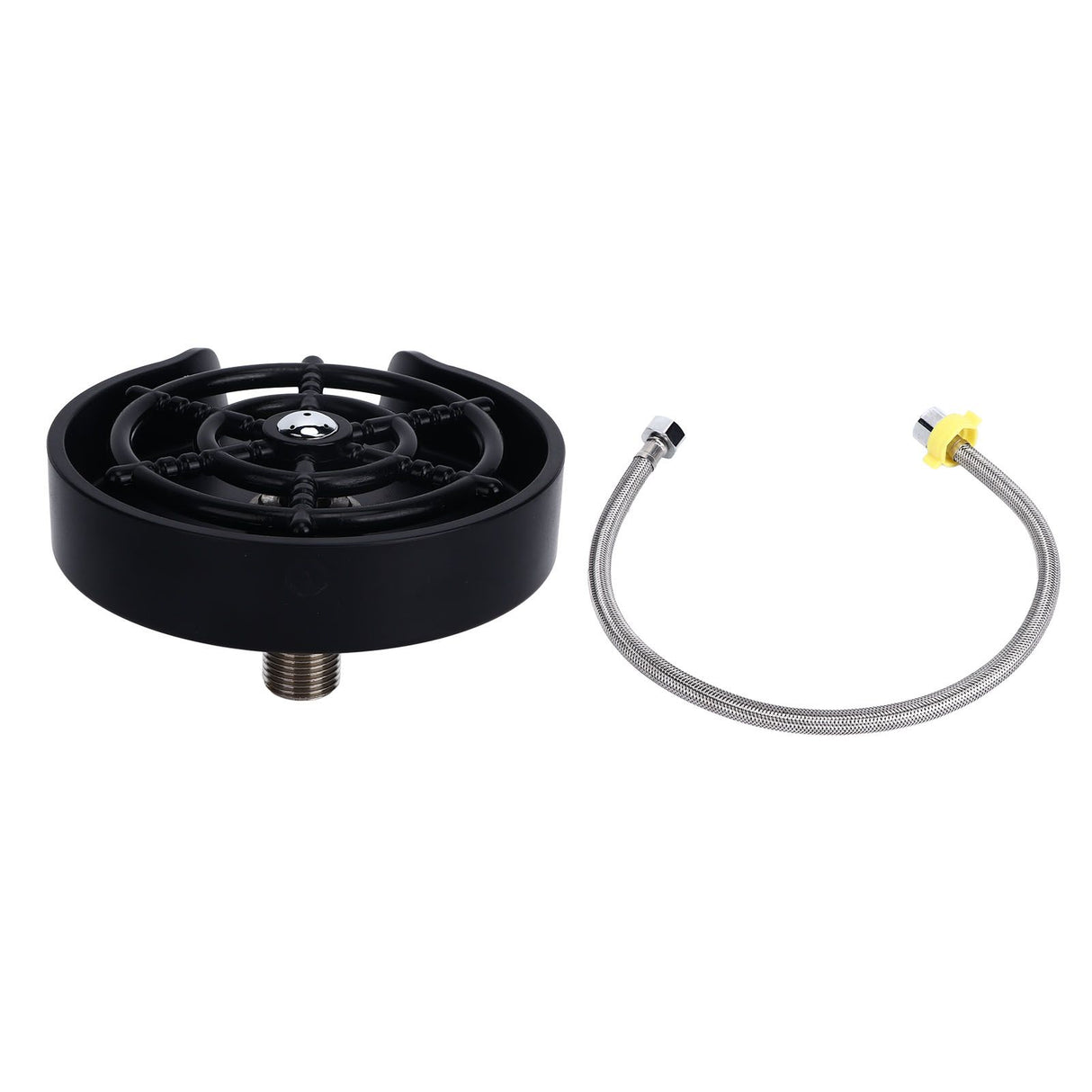 Cup Washer G1/2 Interface Quick Cleaning Detachable Kitchen Hotel Bar Wash Basin Press Glass Rinser for Bar Club Cup Washer with Hose