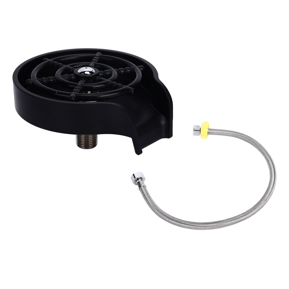 Cup Washer G1/2 Interface Quick Cleaning Detachable Kitchen Hotel Bar Wash Basin Press Glass Rinser for Bar Club Cup Washer with Hose