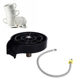 Cup Washer G1/2 Interface Quick Cleaning Detachable Kitchen Hotel Bar Wash Basin Press Glass Rinser for Bar Club Cup Washer with Hose - Extra Image