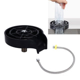 Cup Washer G1/2 Interface Quick Cleaning Detachable Kitchen Hotel Bar Wash Basin Press Glass Rinser for Bar Club Cup Washer with Hose