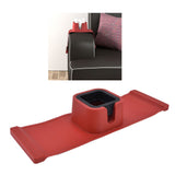Couch Cup Holder Spill Proof Ergonomic Sofa Drink Holder Tray with Adjustable Stand and Adhesive Base