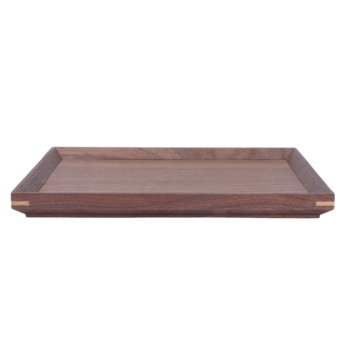 Wooden Tray Quadrate Shape Black Walnut Retro Classic Chinese Style Decorative Serving Tray for Tableware M