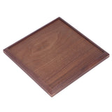 Wooden Tray Quadrate Shape Black Walnut Retro Classic Chinese Style Decorative Serving Tray for Tableware M