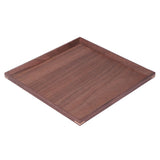 Wooden Tray Quadrate Shape Black Walnut Retro Classic Chinese Style Decorative Serving Tray for Tableware M - Top-Down View