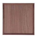Wooden Tray Quadrate Shape Black Walnut Retro Classic Chinese Style Decorative Serving Tray for Tableware M