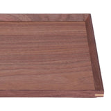 Wooden Tray Quadrate Shape Black Walnut Retro Classic Chinese Style Decorative Serving Tray for Tableware M - Extra Image