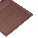 Wooden Tray Quadrate Shape Black Walnut Retro Classic Chinese Style Decorative Serving Tray for Tableware M