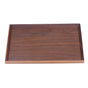 Walnut Wooden Tray Rectangle Serving Tray Tenon Structure Chinese For Tea Fruit Dessert Bread S