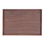 Walnut Wooden Tray Rectangle Serving Tray Tenon Structure Chinese For Tea Fruit Dessert Bread S