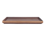 Walnut Wooden Tray Rectangle Serving Tray Tenon Structure Chinese For Tea Fruit Dessert Bread S
