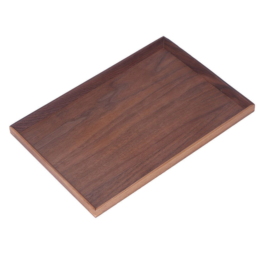 Walnut Wooden Tray Rectangle Serving Tray Tenon Structure Chinese For Tea Fruit Dessert Bread S