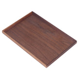 Walnut Wooden Tray Rectangle Serving Tray Tenon Structure Chinese For Tea Fruit Dessert Bread M