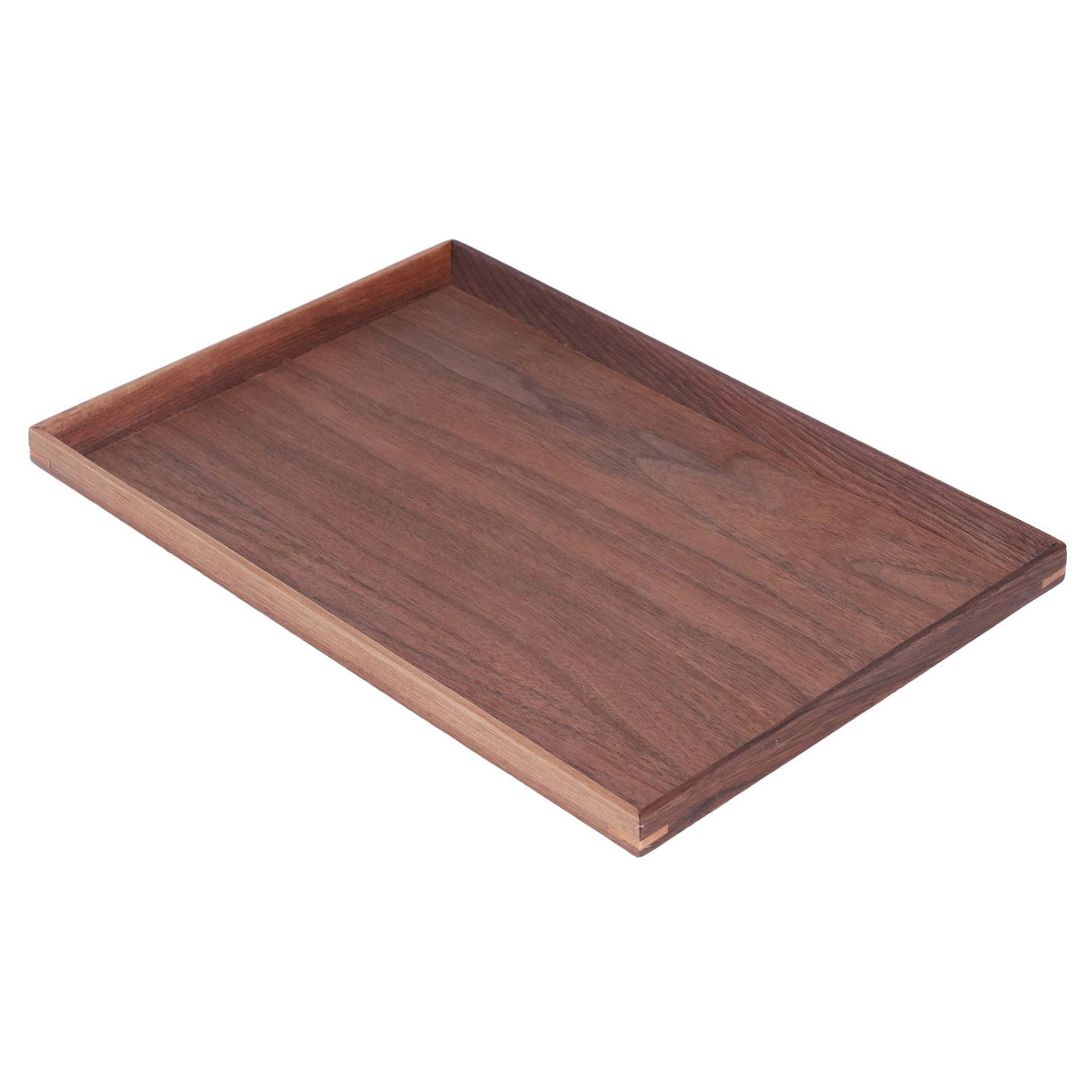 Walnut Wooden Tray Rectangle Serving Tray Tenon Structure Chinese For Tea Fruit Dessert Bread M
