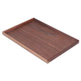 Walnut Wooden Tray Rectangle Serving Tray Tenon Structure Chinese For Tea Fruit Dessert Bread M - Extra Image