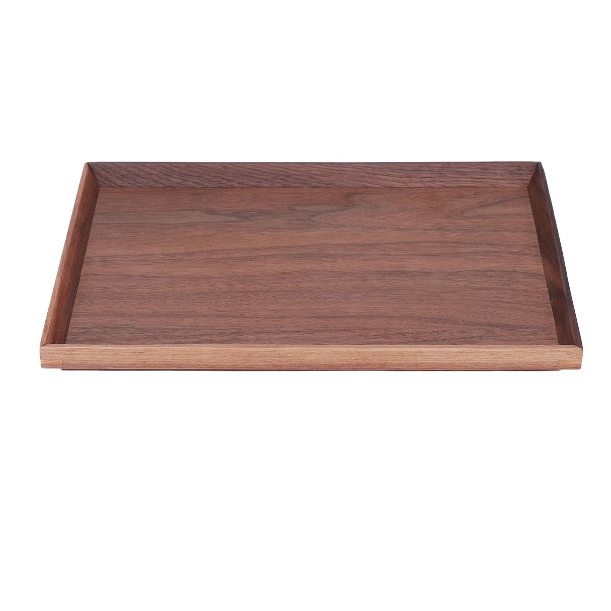 Walnut Wooden Tray Rectangle Serving Tray Tenon Structure Chinese For Tea Fruit Dessert Bread M