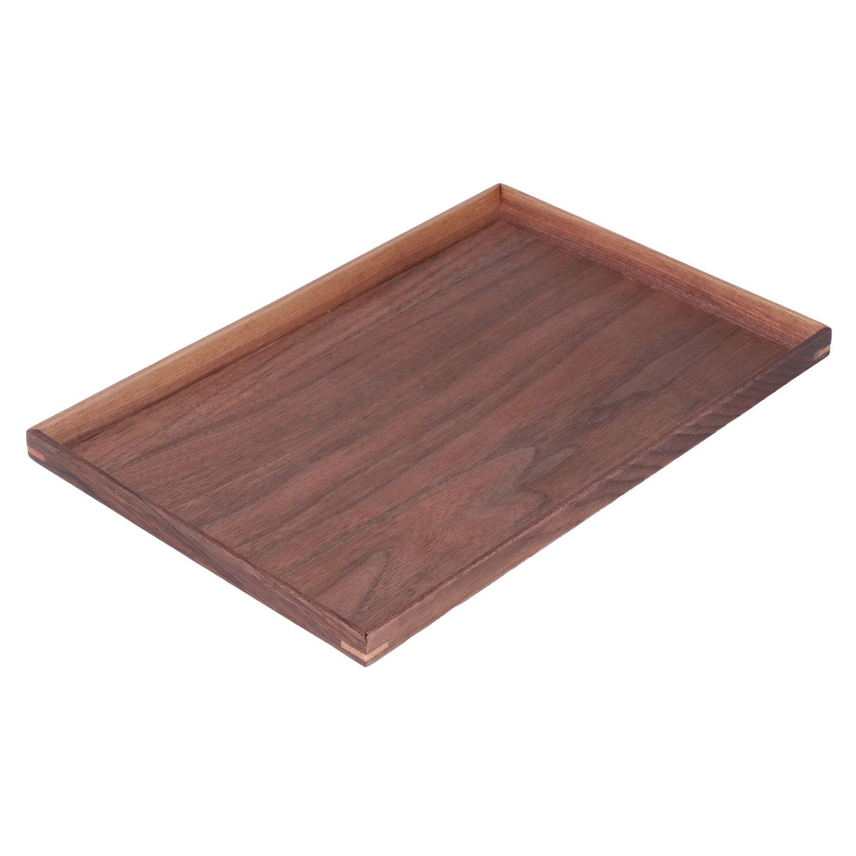 Walnut Wooden Tray Rectangle Serving Tray Tenon Structure Chinese For Tea Fruit Dessert Bread L