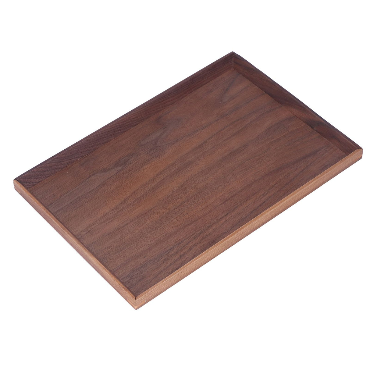 Walnut Wooden Tray Rectangle Serving Tray Tenon Structure Chinese For Tea Fruit Dessert Bread L