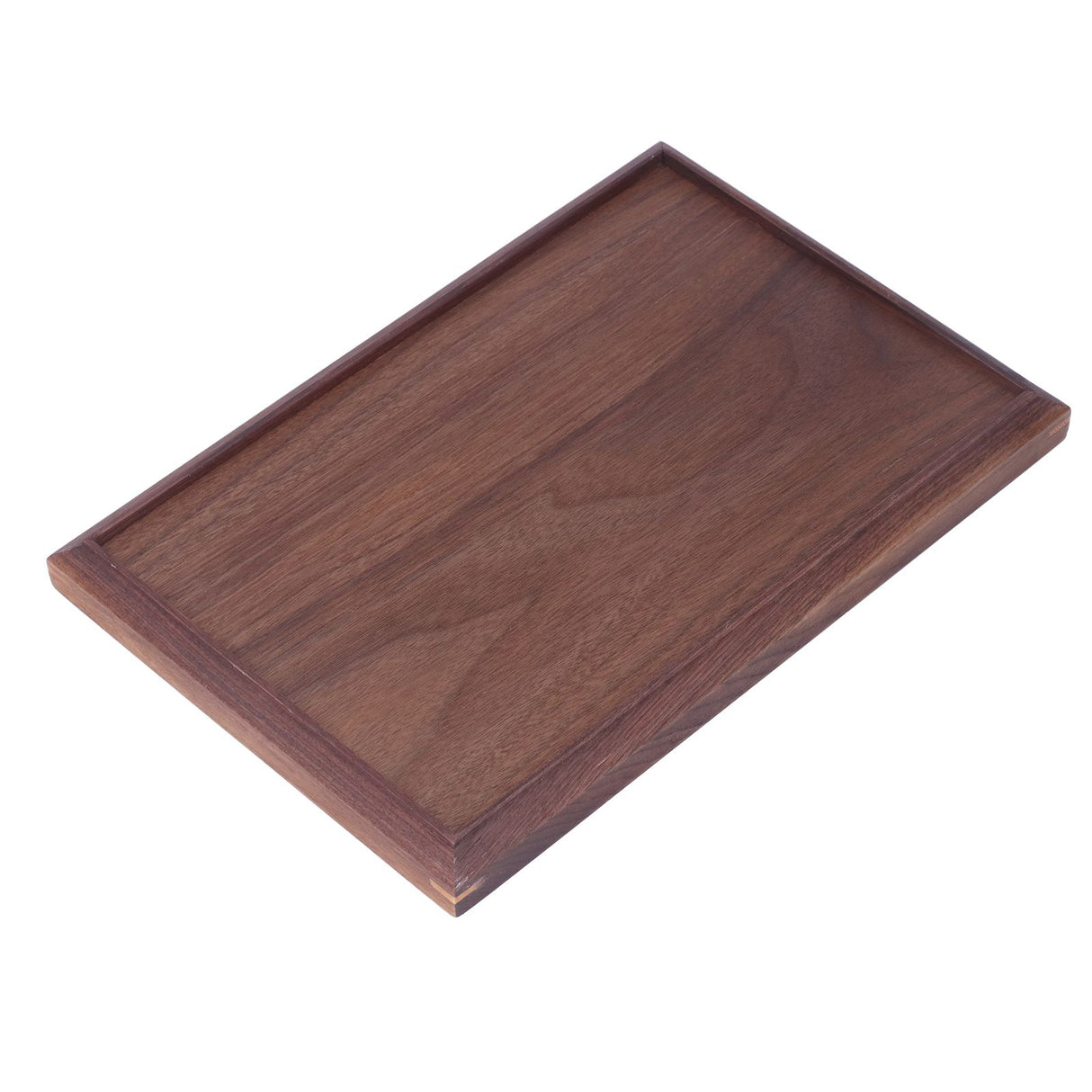 Walnut Wooden Tray Rectangle Serving Tray Tenon Structure Chinese For Tea Fruit Dessert Bread L