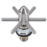 Sink Glass Rinser Faucet Stainless Steel Kitchen Glass Cup Washer for Bar Restaurant Coffee Shop Barware Wine Cocktail Beer - 45-Degree Angle