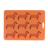 Silicone Ice Cube Trays Dog Shaped Silicone Ice Cube Mold for Chocolate Crayons Candles Yoghurt