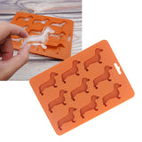 Silicone Ice Cube Trays Dog Shaped Silicone Ice Cube Mold for Chocolate Crayons Candles Yoghurt