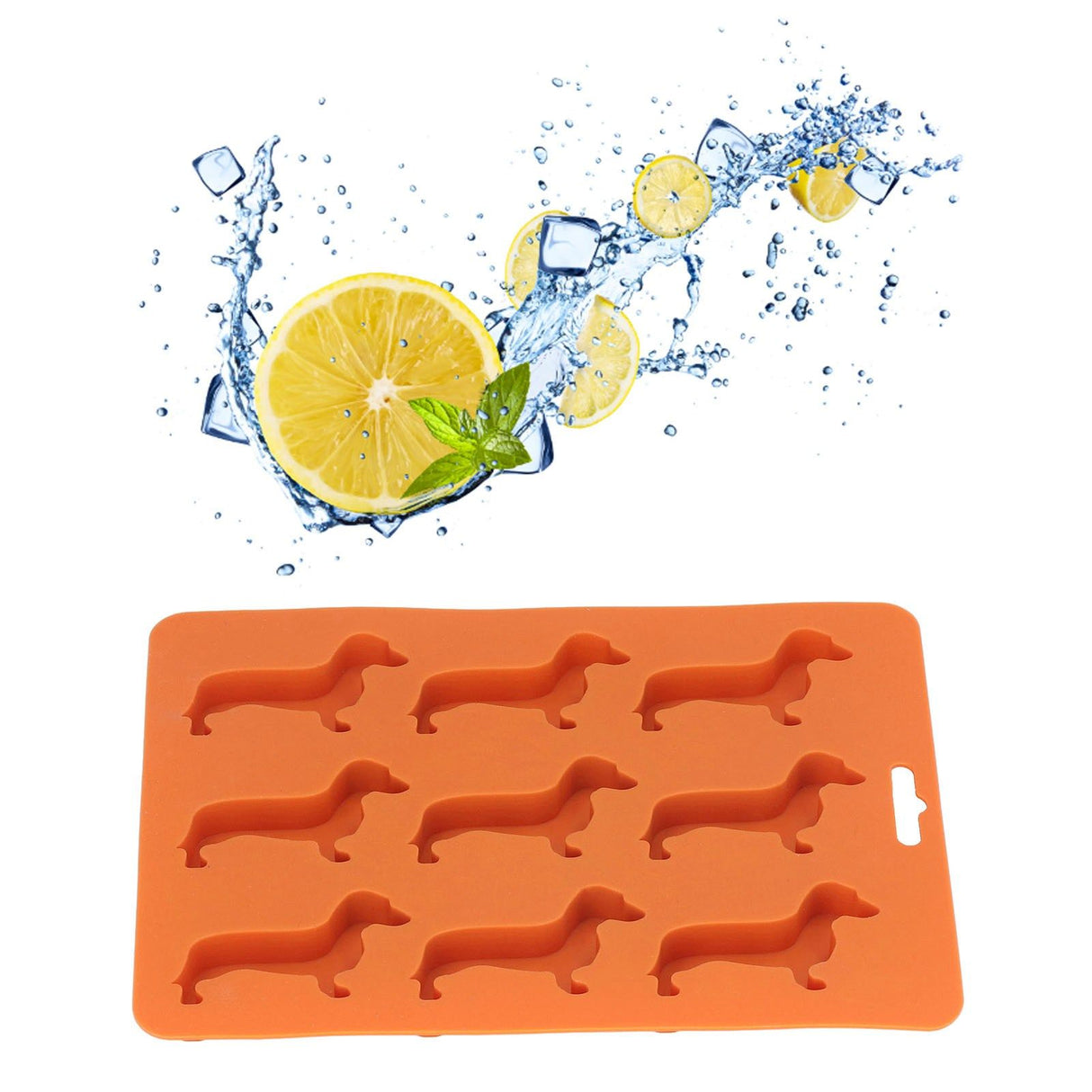 Silicone Ice Cube Trays Dog Shaped Silicone Ice Cube Mold for Chocolate Crayons Candles Yoghurt