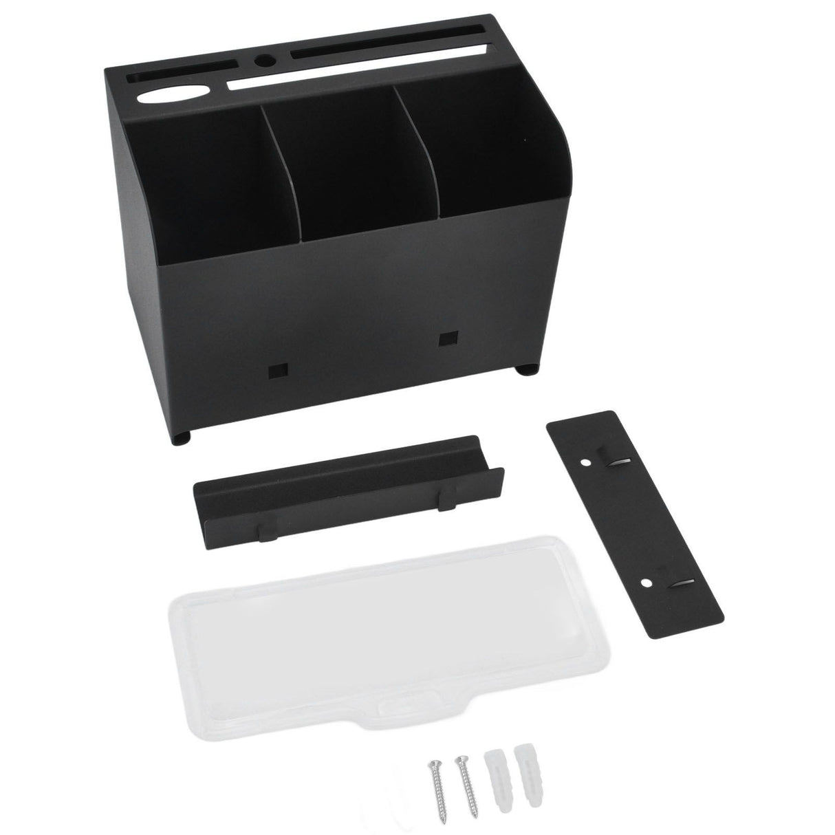 Stainless Steel Cutlery Utensil Holder Integrated Combination Wall Mounted Chopsticks Storage Rack with 4 Storage Areas
